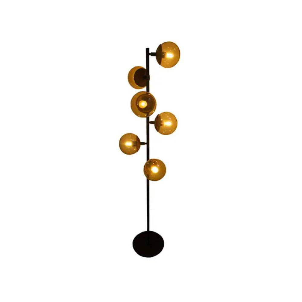 Lámpara De Pie Amarantes 6 Luces