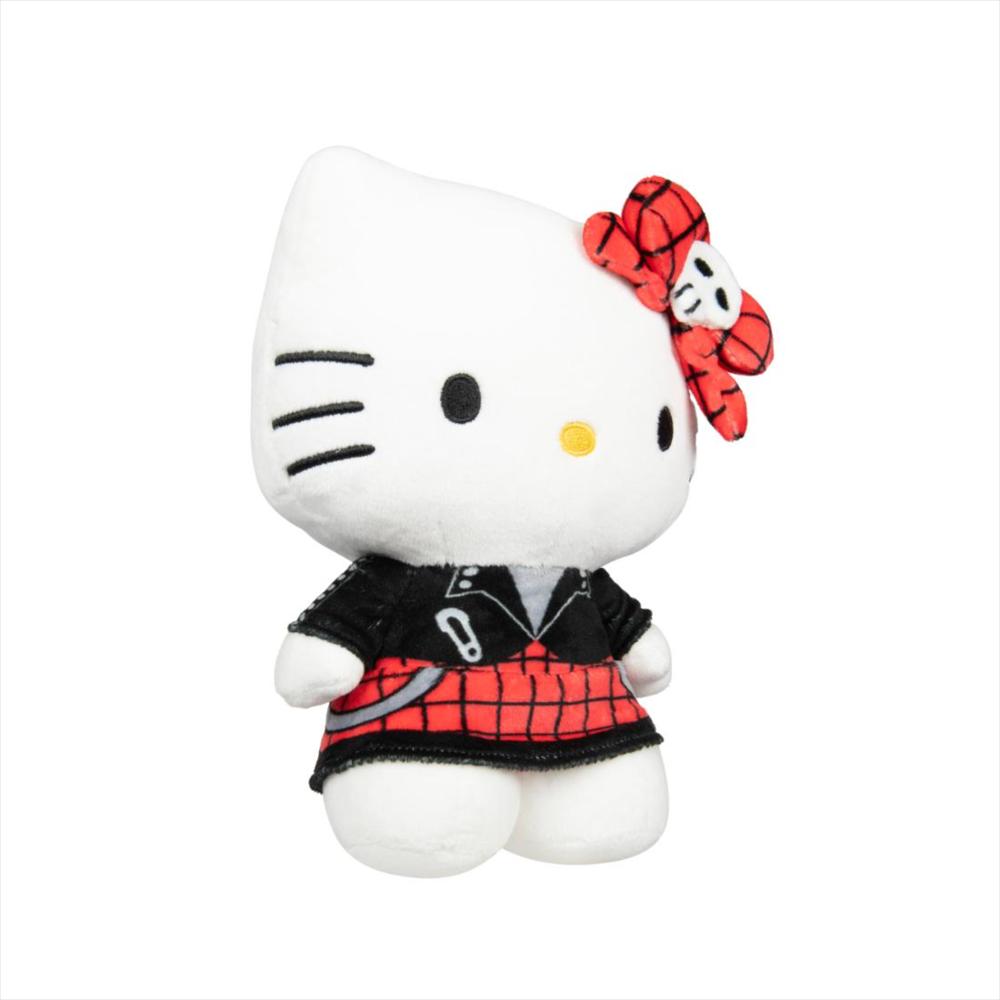 Peluche Coleccionable Hello Kitty Red Punks 20 Cm Moño Rojo img #3