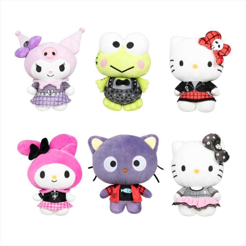 Peluche Coleccionable Hello Kitty Red Punks 20 Cm Moño Rojo img #5