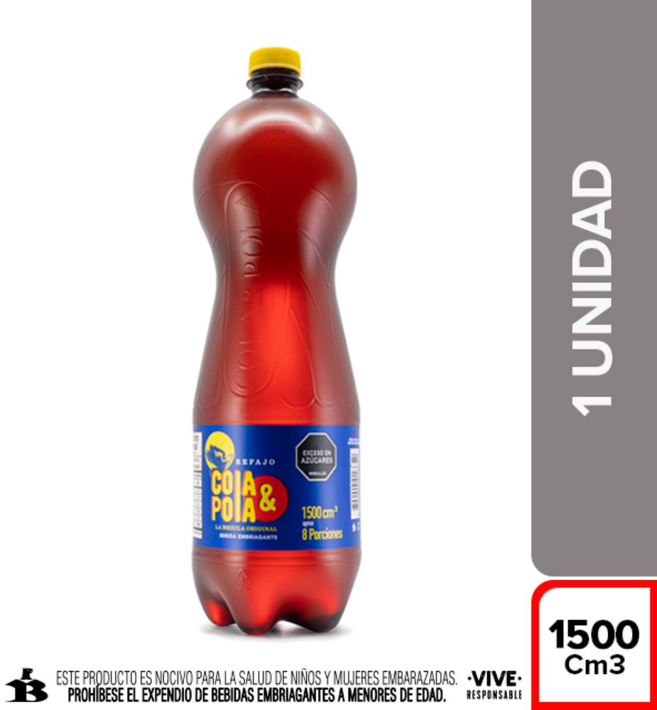 Refajo COLA Y POLA botella pet (1500 ml)
