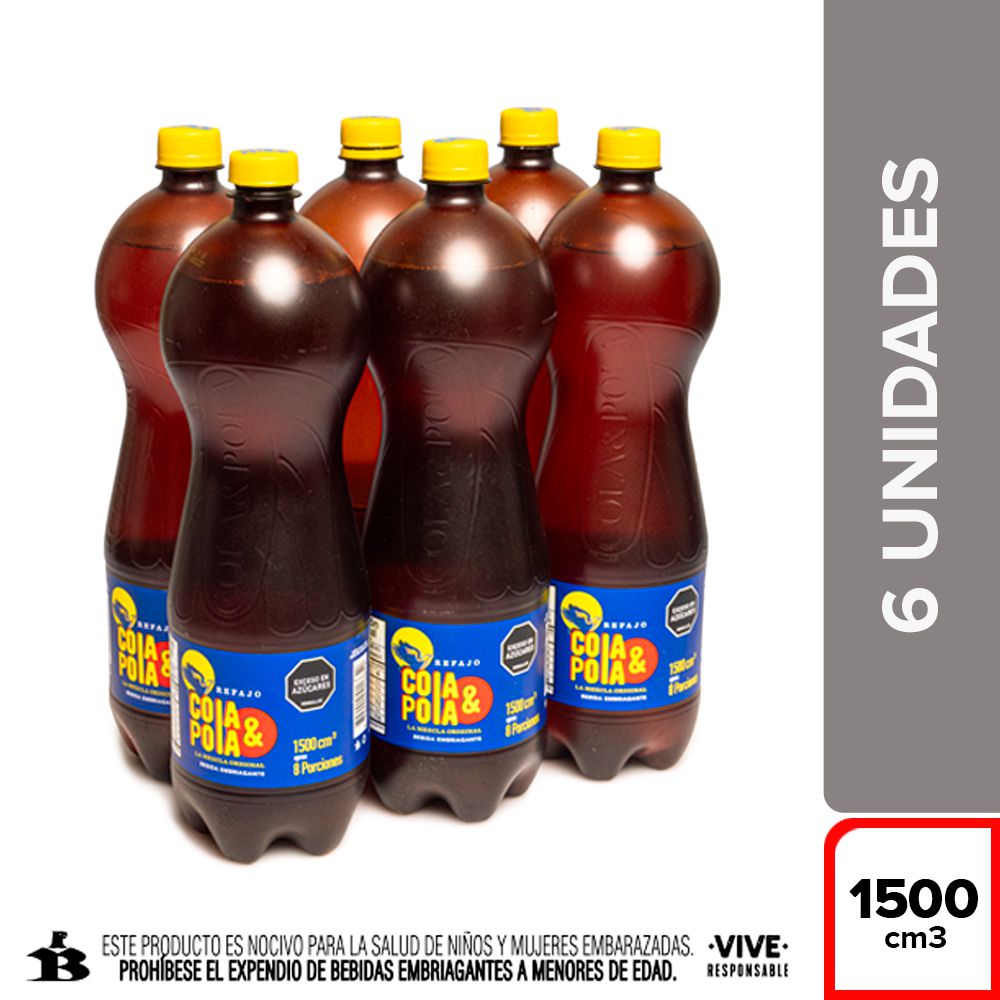 Refajo COLA Y POLA botella pet x6und (9000 ml)