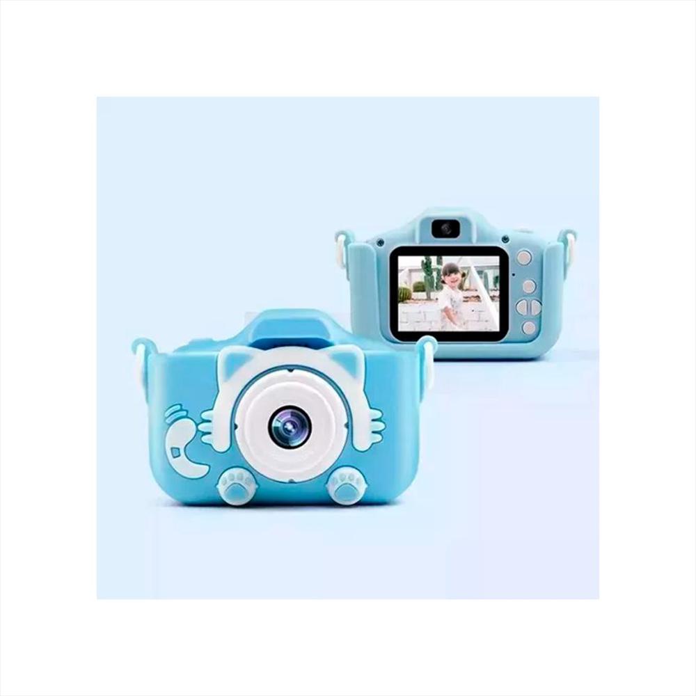 Cámara Niños Lcd Digital Fotográfica Video Azul