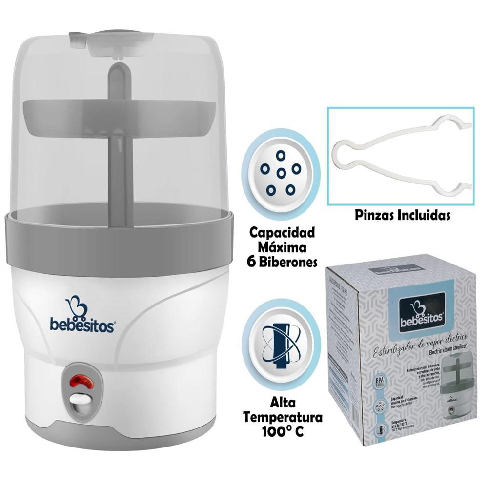 Esterilizador 6 Teteros Y Chupos Bebe Importado Eléctrico Bebesitos Bbx100 img #3
