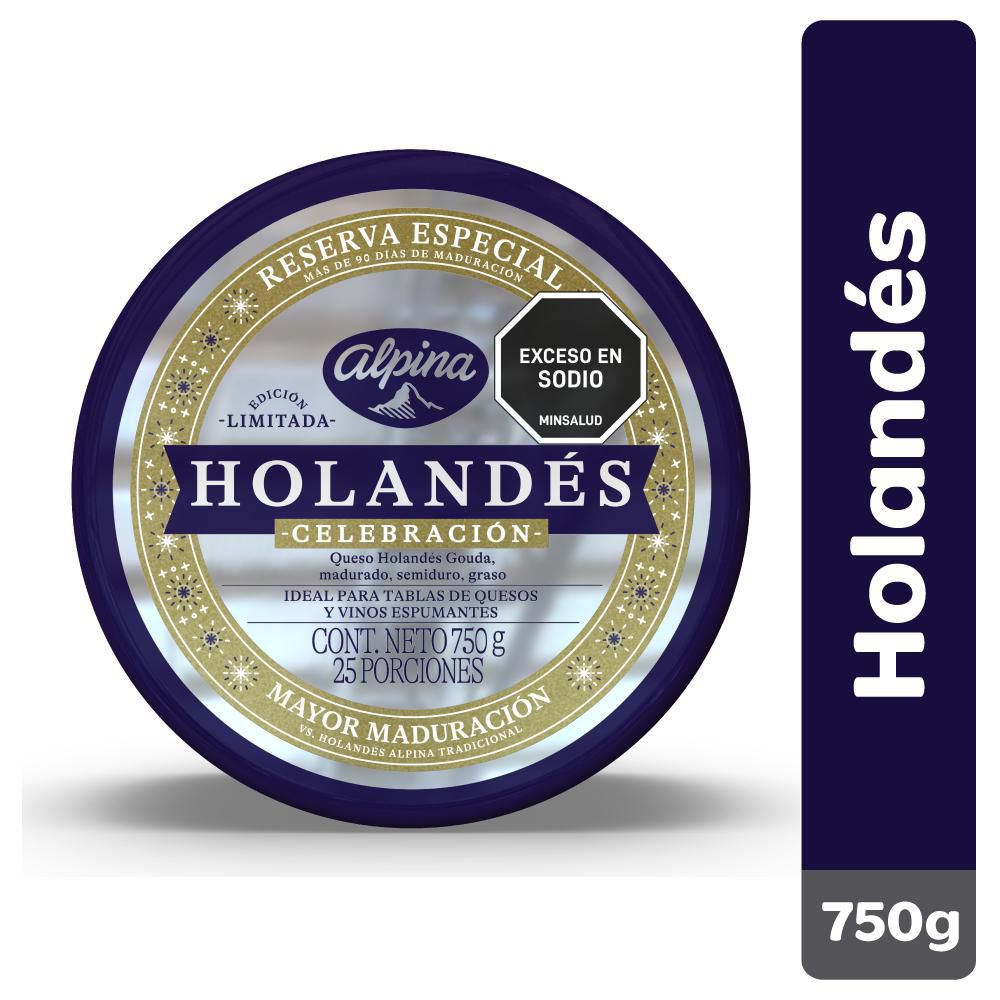 Queso Holandés Maduro ALPINA 750 gr