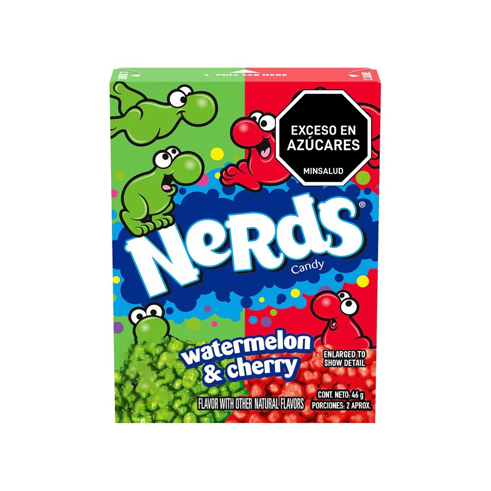 Dulces NERDS Dulces Sandia Y Cereza Mediano (46 gr)
