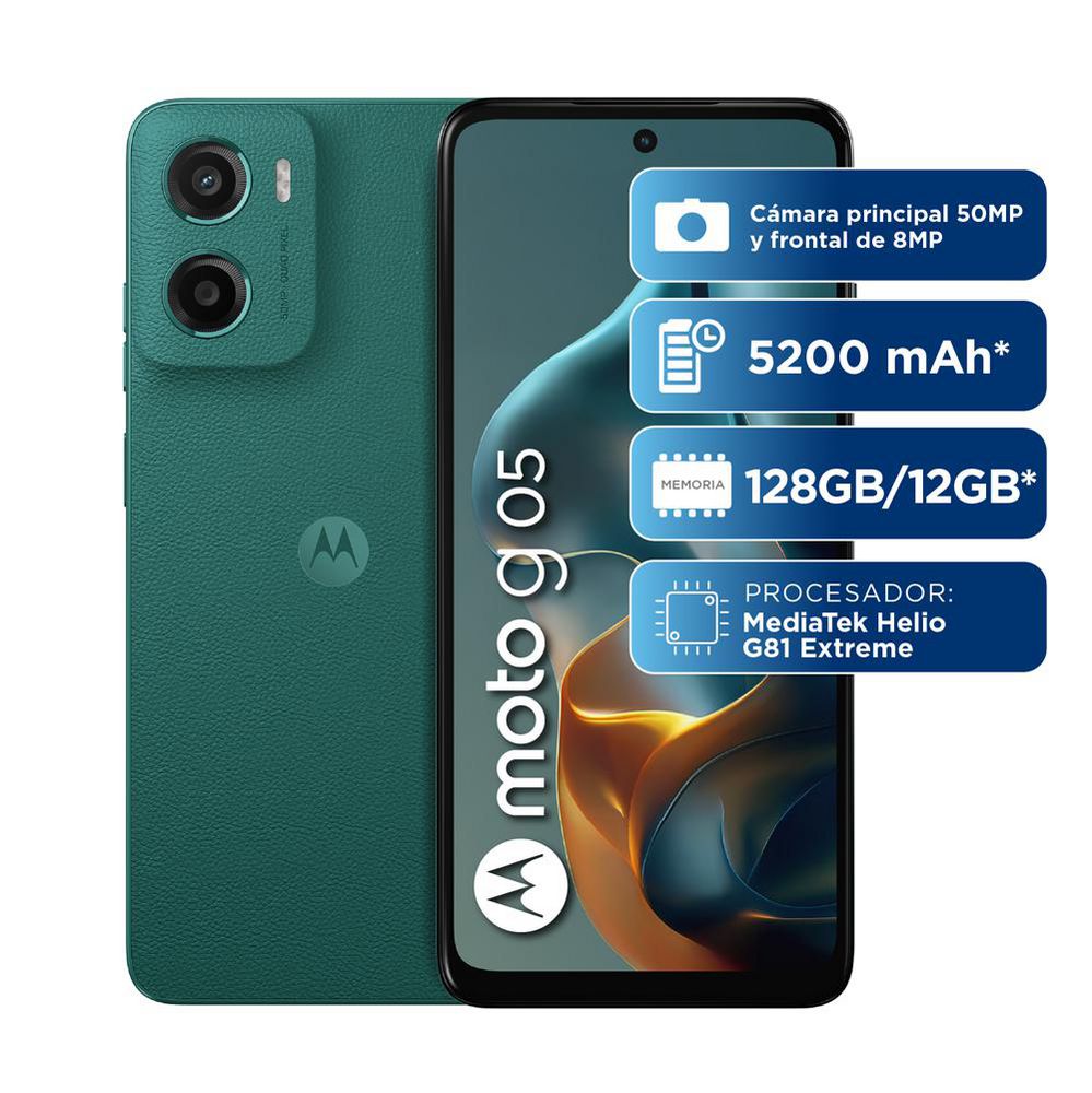 Celular MOTOROLA G05 128 GB 4 GB RAM Verde