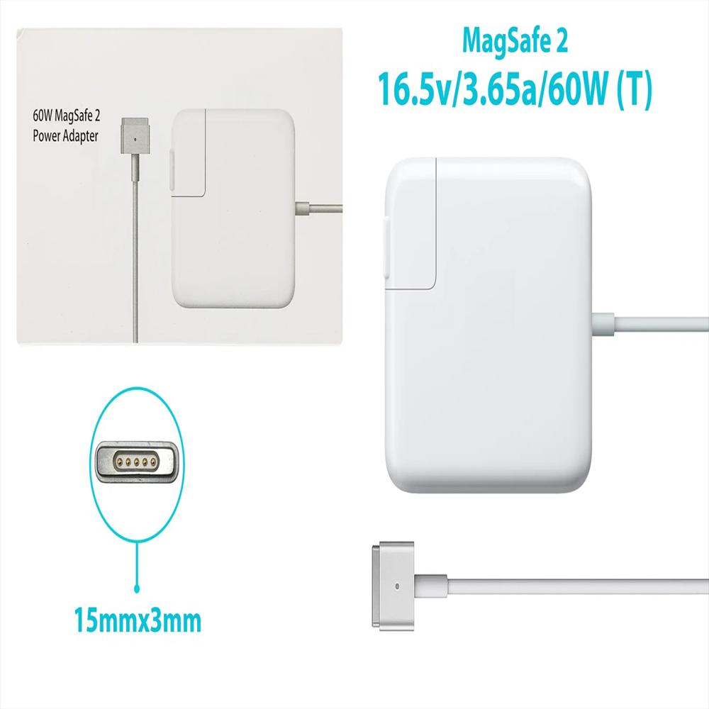 Cargador Macbook Pro 60W Magsafe 2 Modelos : A1435 A1465 A1425 A1502