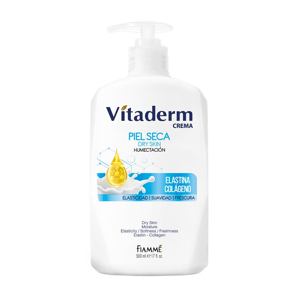 Crema Vitaderm Elastina Y Colageno X500ml
