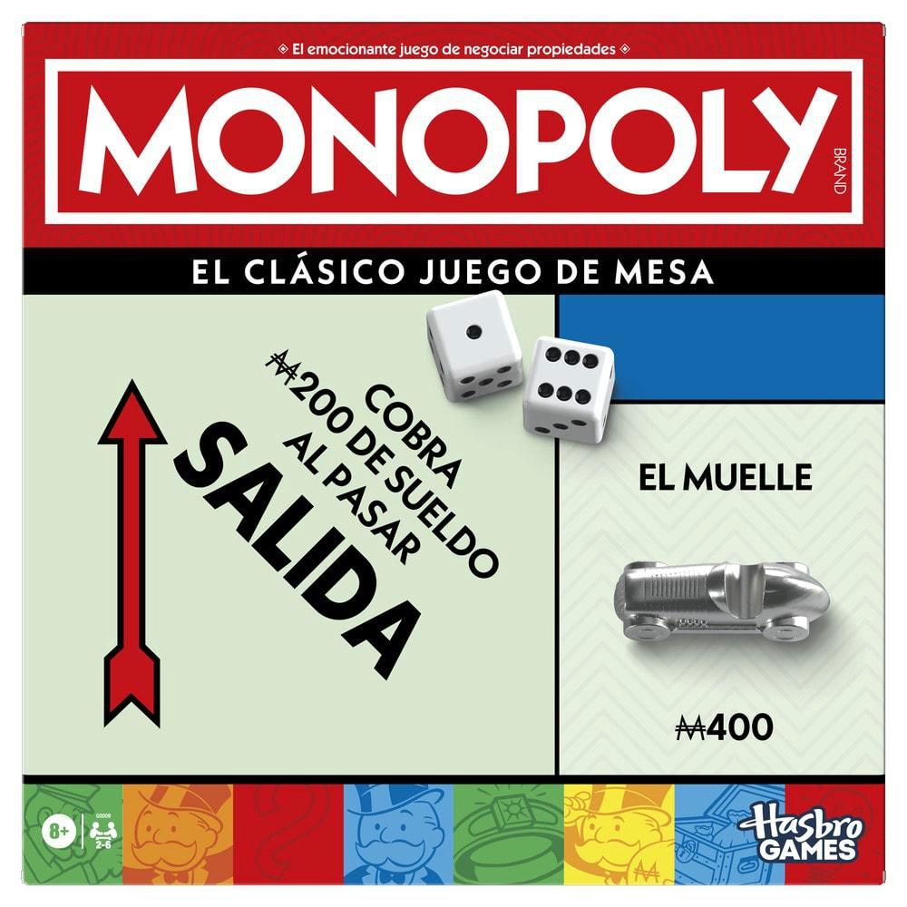 Juego de Mesa Monopoly Clásico MONOPOLY