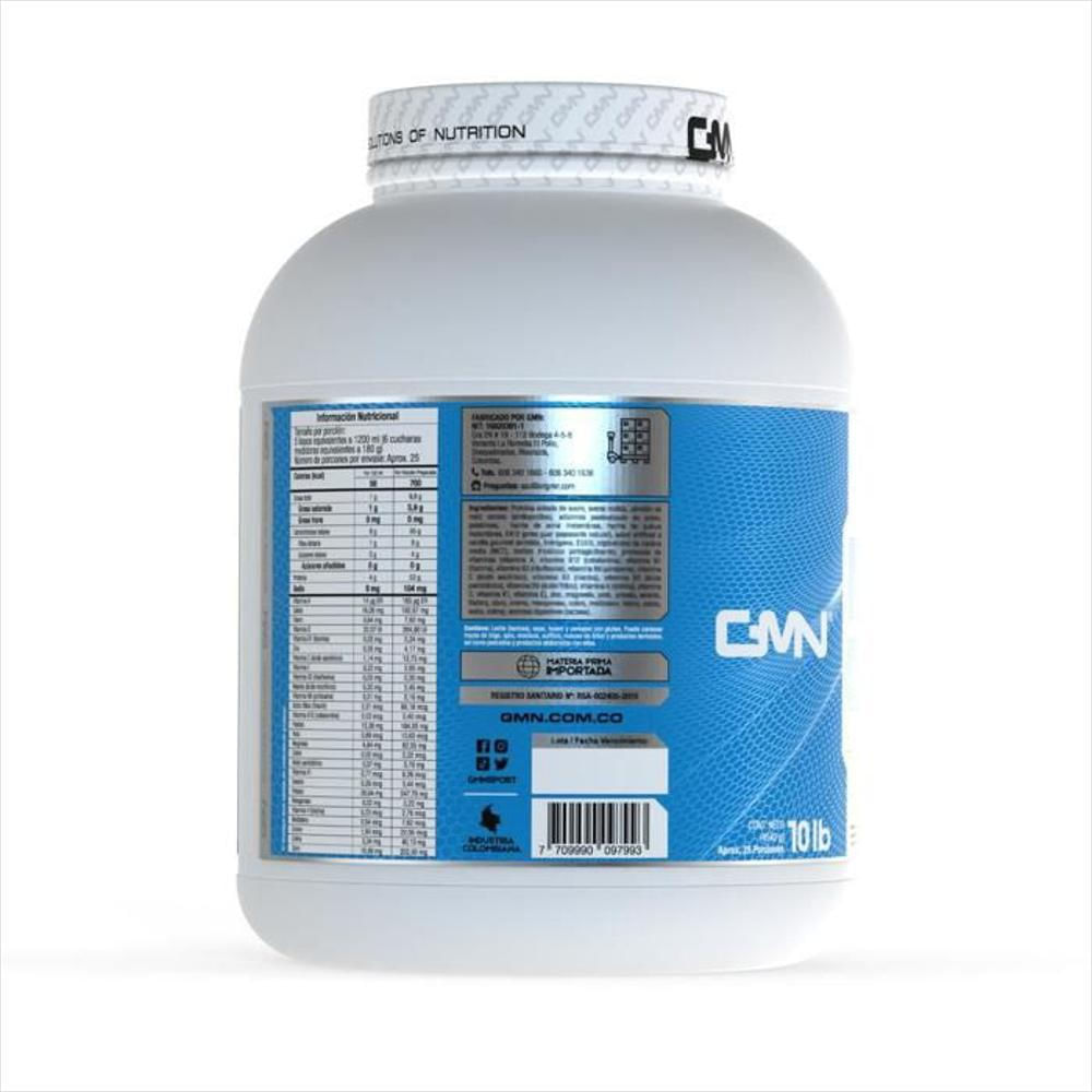 Proteína Sin Azúcar Añadida Gmn Mega Gainer 10 Lb img #3