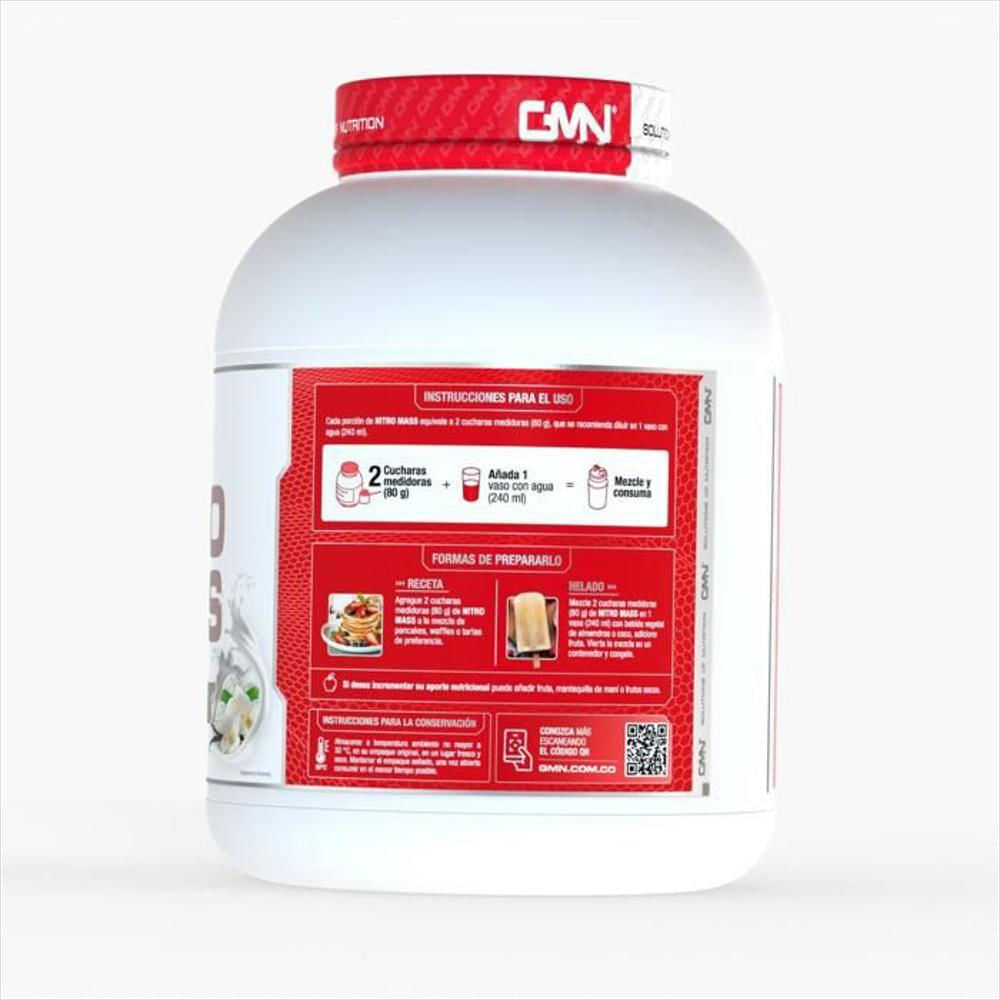 Proteína Baja En Carbohidratos Gmn Nitro Mass 5 Lb img #2