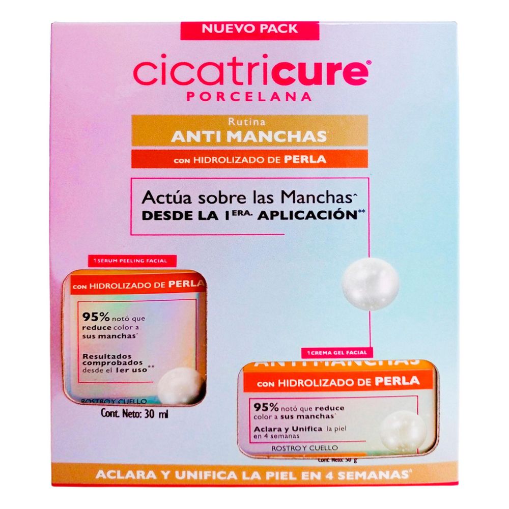 Sérum CICATRICURE facial antimanchas hidrolizado (2 und)