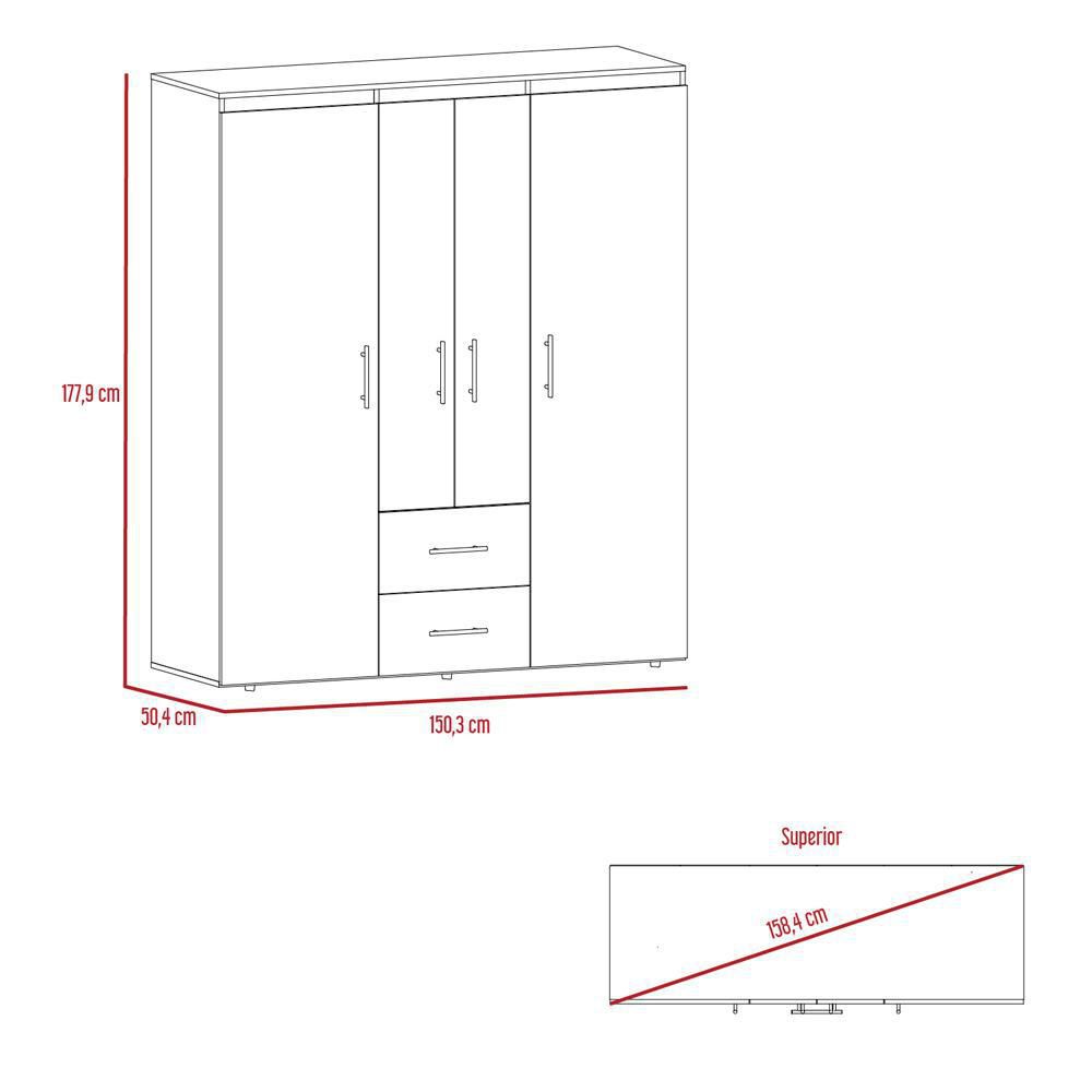 Closet Bariloc Eco Duna/Blanco FINLANDEK CLD 9493 img #7
