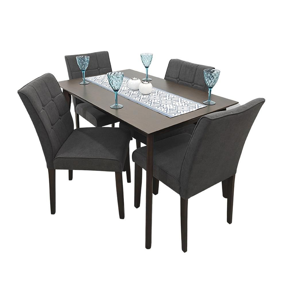Comedor Enna Gris/Cafe  INVAL 28048