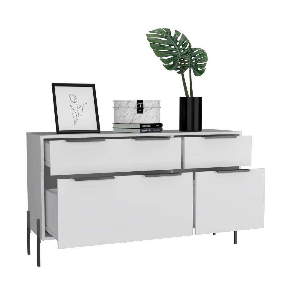 Comoda White Collection 69X122X36 RTA Blanco RTA DESIGN CLB 7193