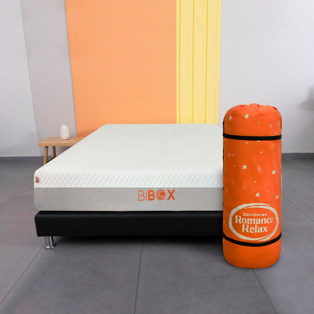 Colchón ROMANCE RELAX Sencillo (100 x 190 cm) Premium  Espumado Semifirme 1 almohada img #1