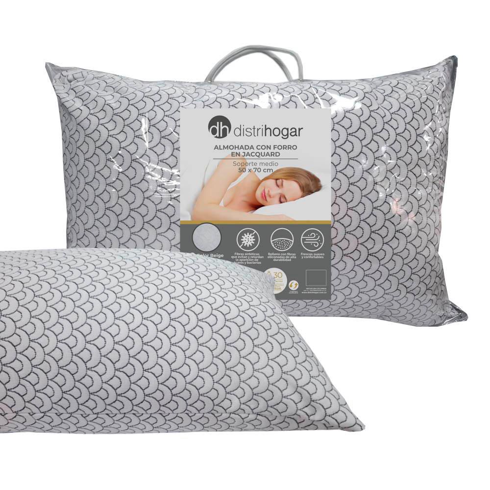 Almohada Jaquard 50X70 Gris DISTRIHOGAR PT02270  E10305