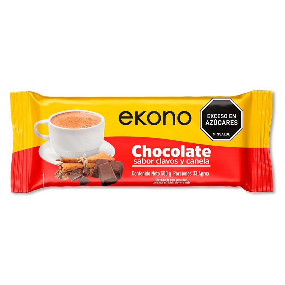 Chocolate EKONO clavos y canela (500  gr)
