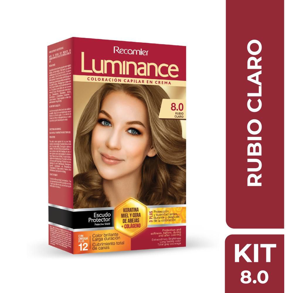 Tintura LUMINANCE kit rubio claro (2 und)
