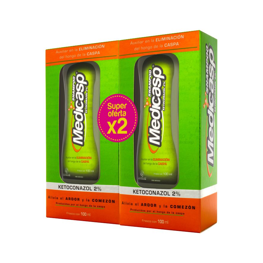 Shampoo MEDICASP ketoconazol 2% x2und (200  ml)
