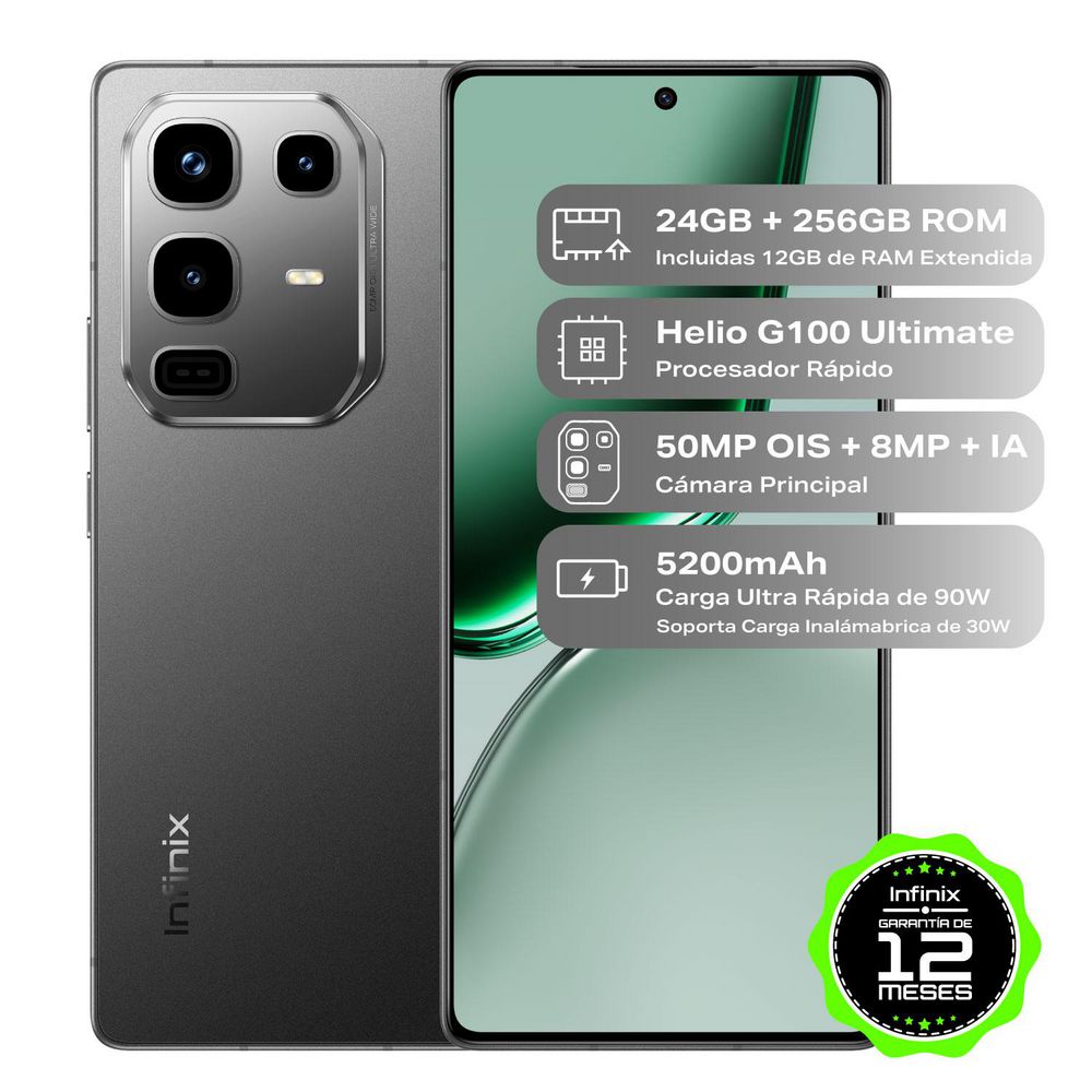 Celular INFINIX NOTE 50 PRO 256 GB 12 GB RAM Negro