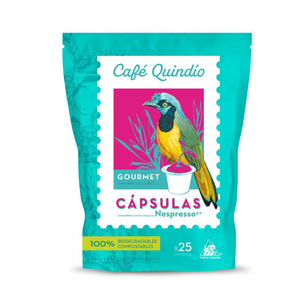 Café CAFE QUINDIO gourmet cápsulas x25und (125 gr)