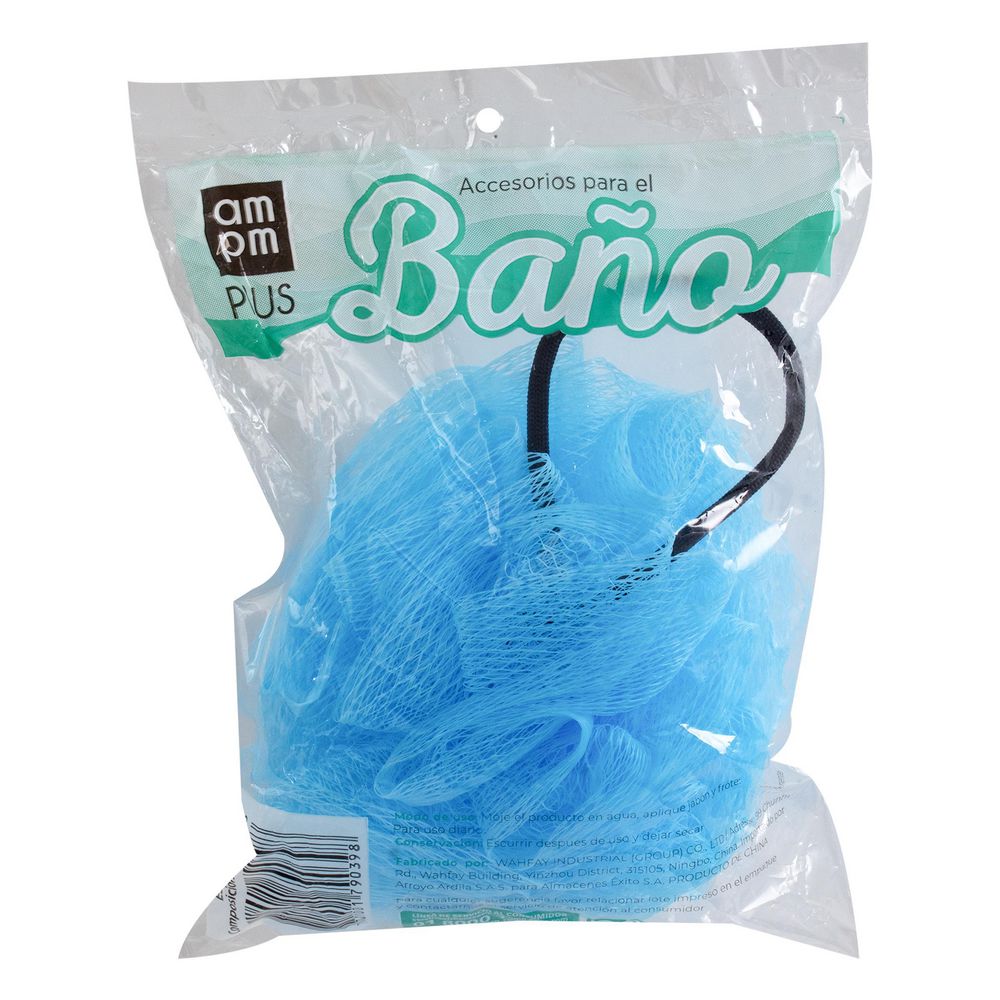 Esponja de baño AMPM PLUS nylon (1 und)