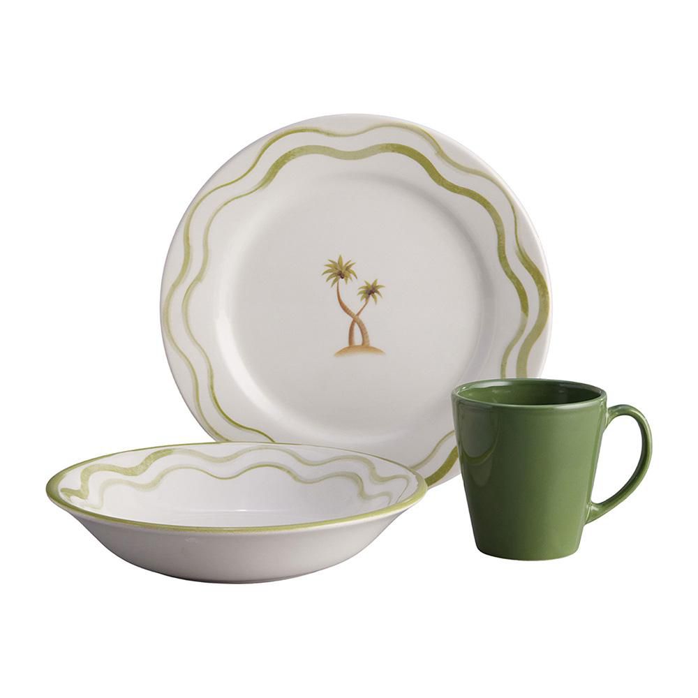 Vajilla Brisa 4 puestos 12 piezas  CORONA VL177I040112