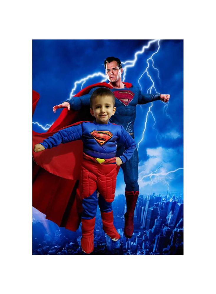 Disfraz Superman Musculoso Niños img #1
