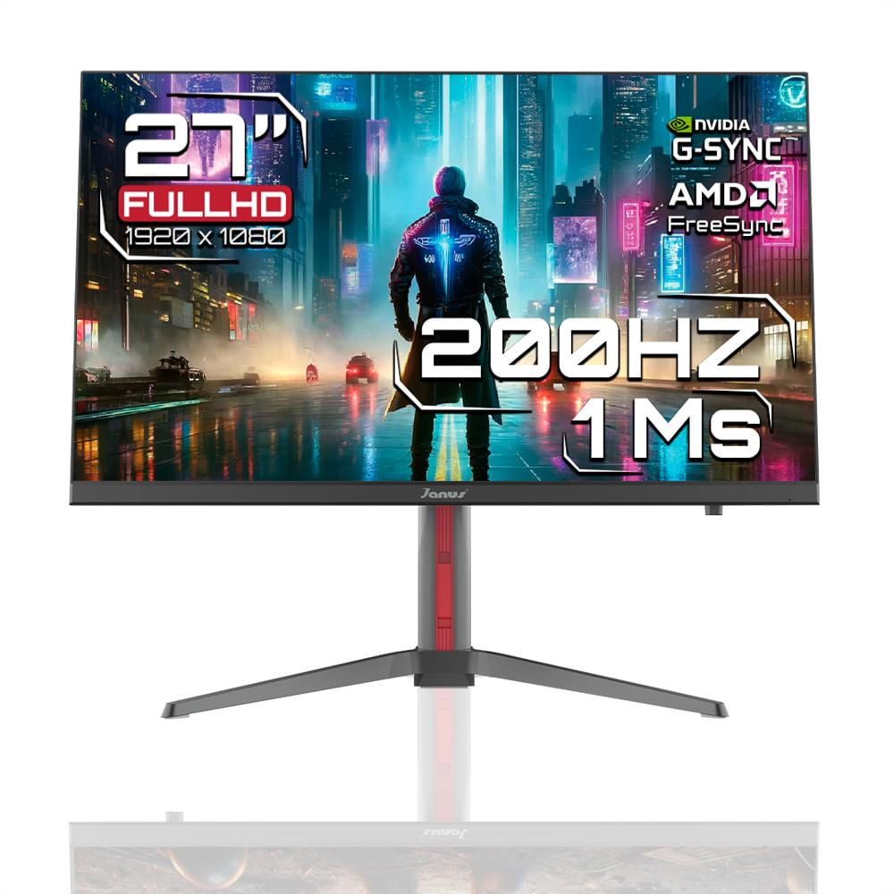 Monitor Gamer Janus 27 pulgadas 200Hz Full Hd | 1Ms | Rgb | Altura Ajustable | Freesync/G Sync Monitor Gamer Janus 27 pulgadas 200Hz Full Hd | 1Ms | Rgb | Altura Ajustable | Freesync/G Sync