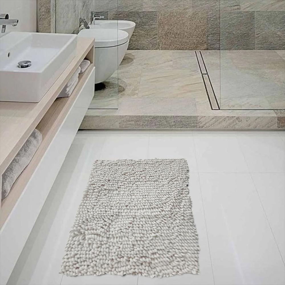 Tapete De Baño 40X60 Cm Loop Soft Nbl040 1000/100 Blanco img #2