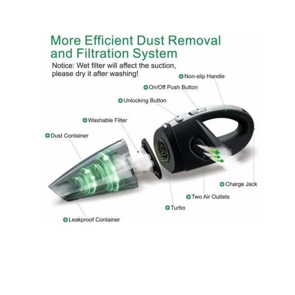 Aspiradora Inalámbrica 2 En 1 Recargable Con Filtro Hepa img #2