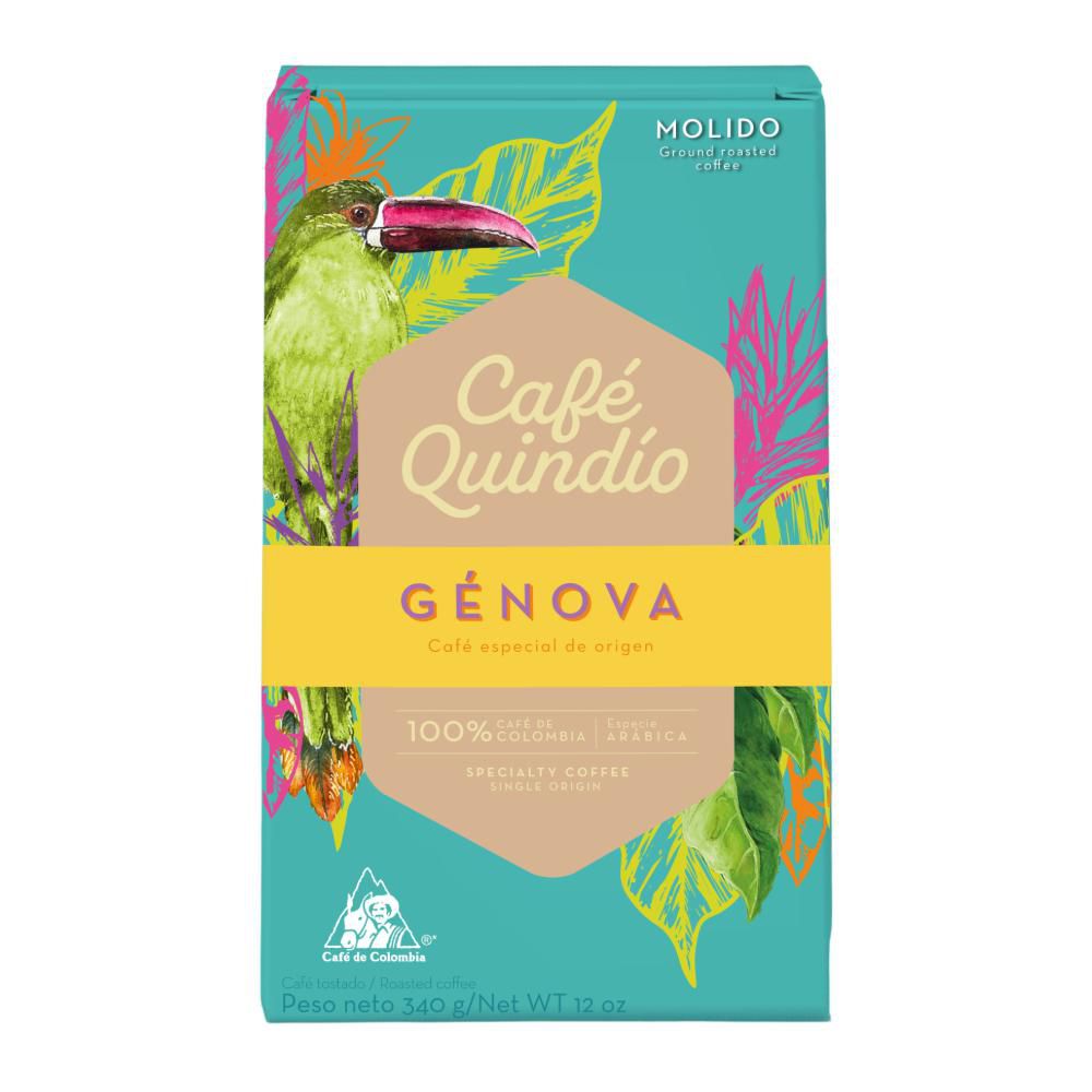 Café CAFE QUINDIO molido especial origen Génova (340 gr)