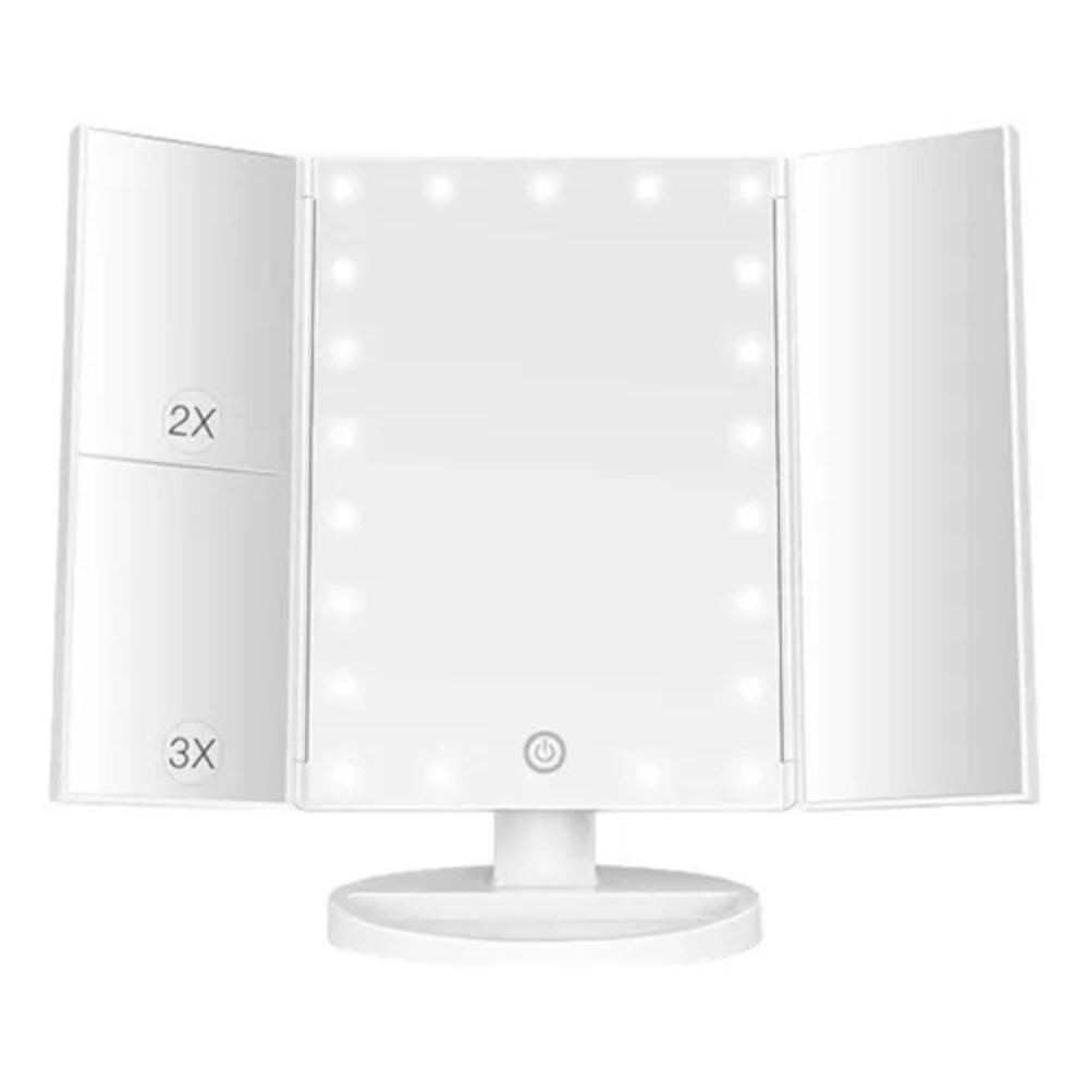 Espejo Maquillaje Con Luz Led Blanco A06b