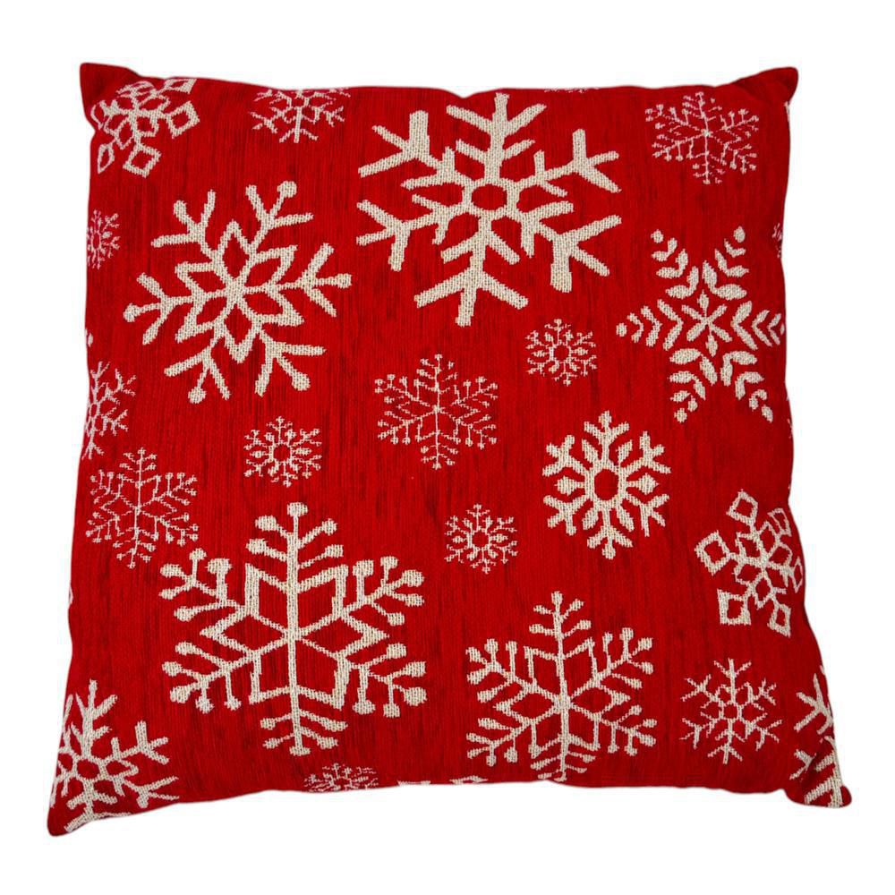 Cojin Rojo Con Copos De Nieve Blanc FINLANDEK 1702800479 img #1