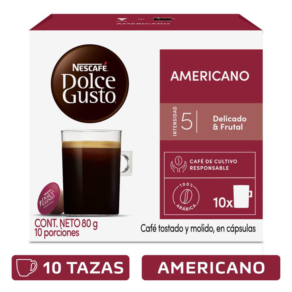 Cápsulas de café NESCAFE DOLCE GUSTO americano (80 gr)