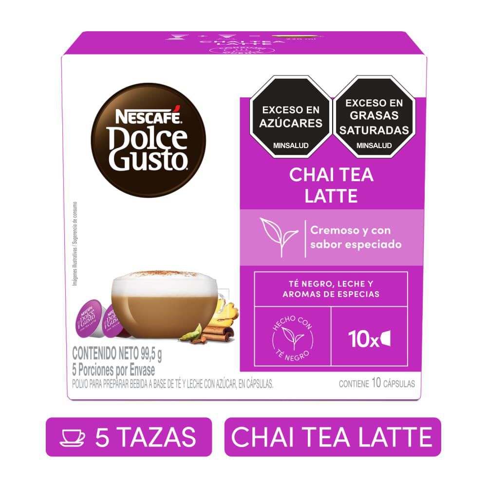 Cápsulas de té chai NESCAFE DOLCE GUSTO latte (99.5 gr)