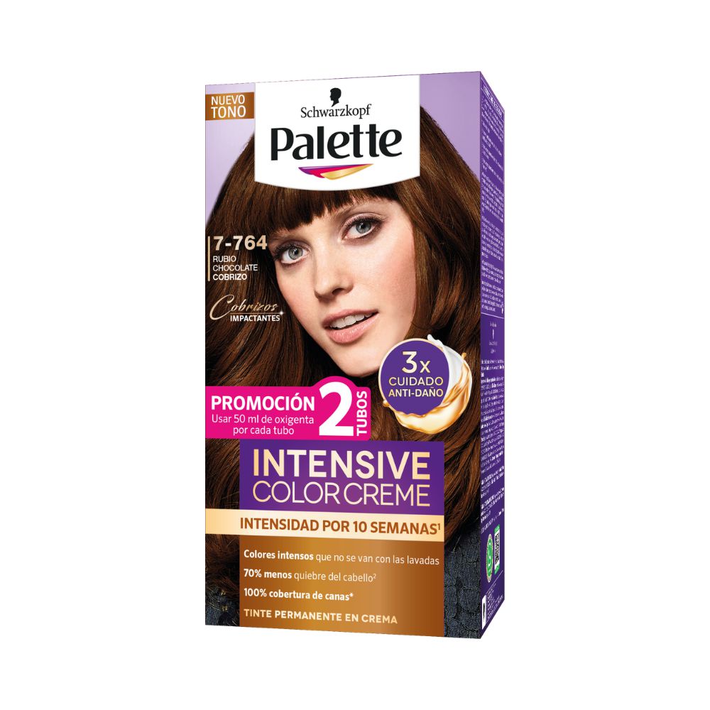 Tinte PALETTE 7764 rubio chocolate cobrizo (1 und)