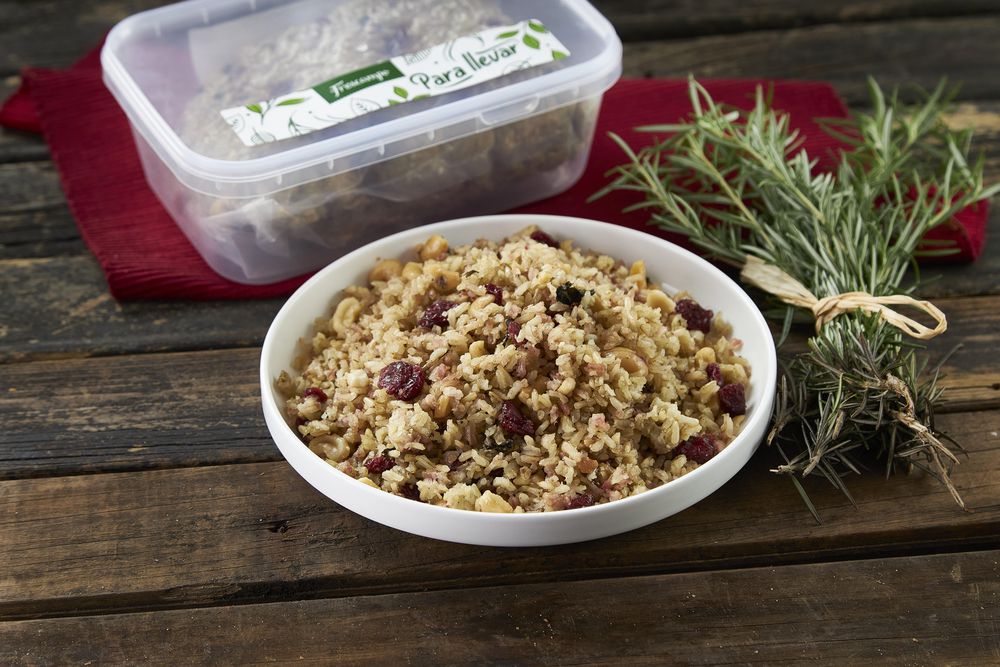 Tarrina Arroz Integral Frutos FRESCAMPO 1000 gr