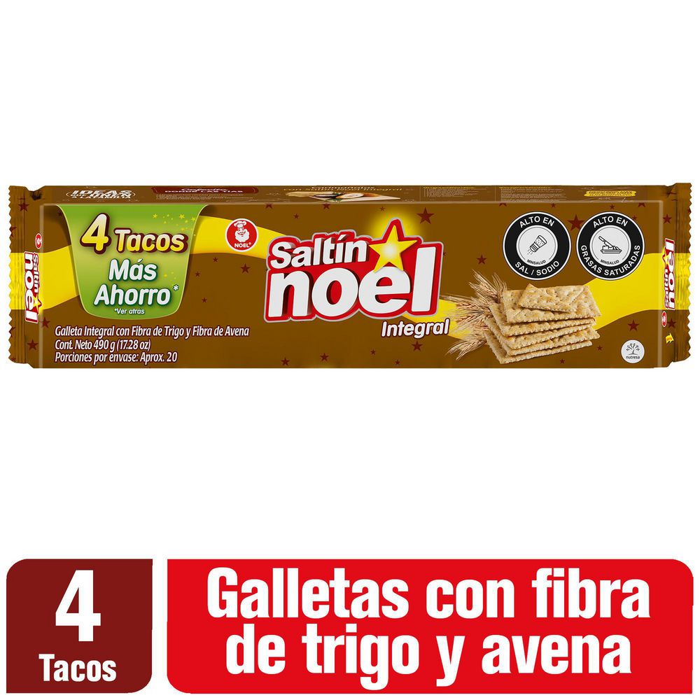 Galletas SALTIN NOEL integral (490 gr)