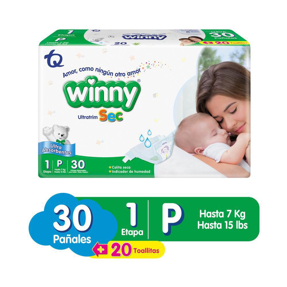 Pañales WINNY etapa 1 P (30 und)