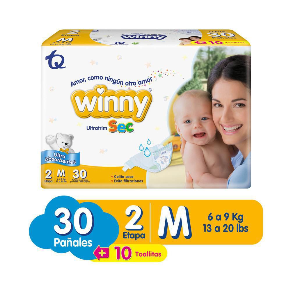 Pañales WINNY etapa 2 M (30 und)