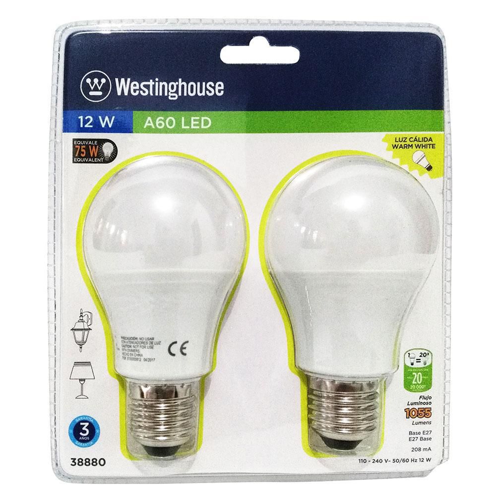 BOMBILLA LED 12W A60 LUZ CÁLID WESTINGHOUSE 38880