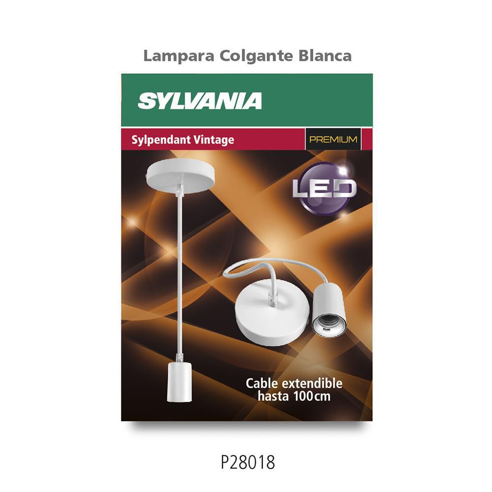 LAMPARA COLGANTE BLANCA SYLVANIA P2801819