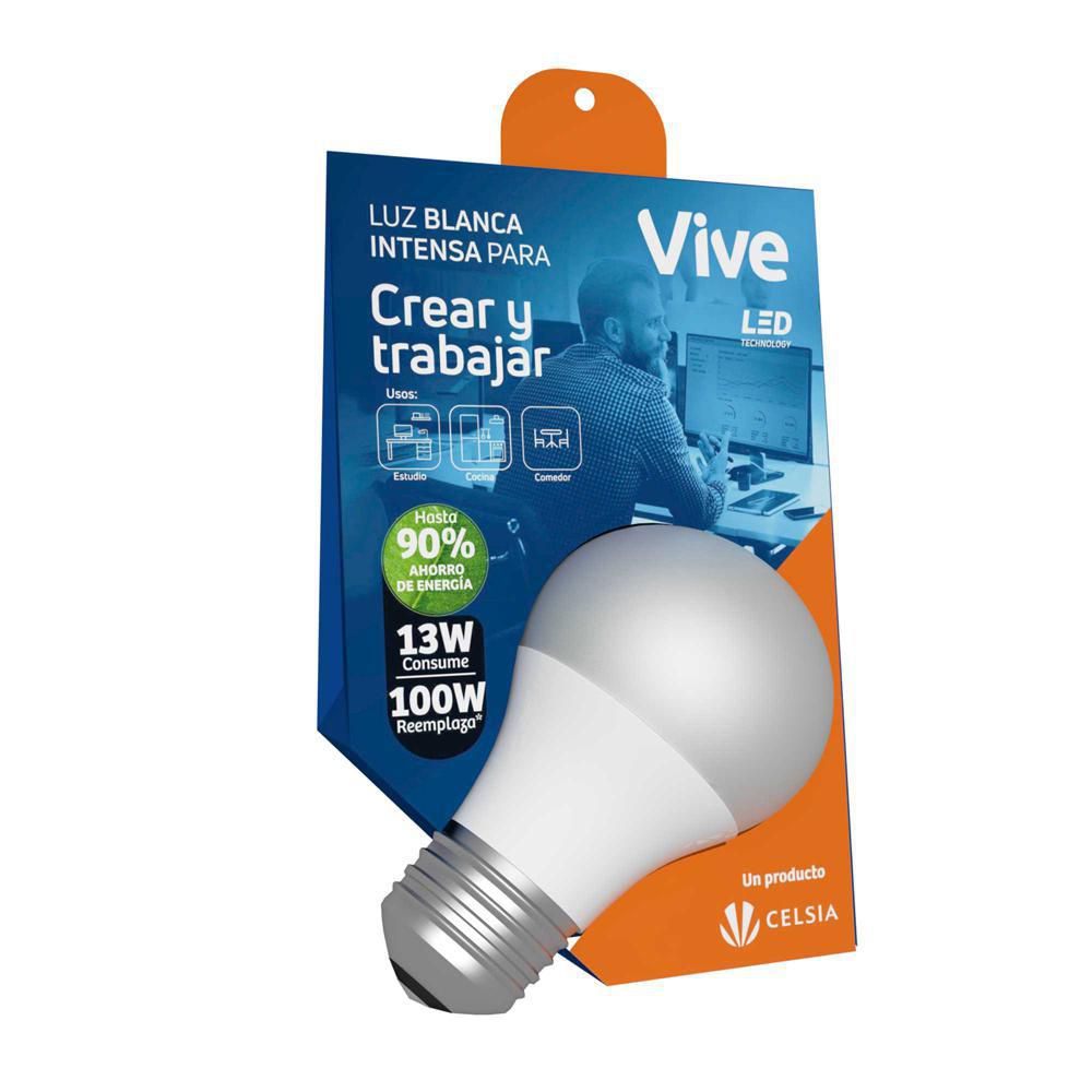 BOMBILLA LED 13W LUZ FRIA VIVE ILED13W650