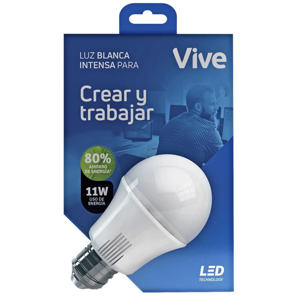 BOMBILLA LED 11W FRIA 25H 1U VIVE ILED11W650