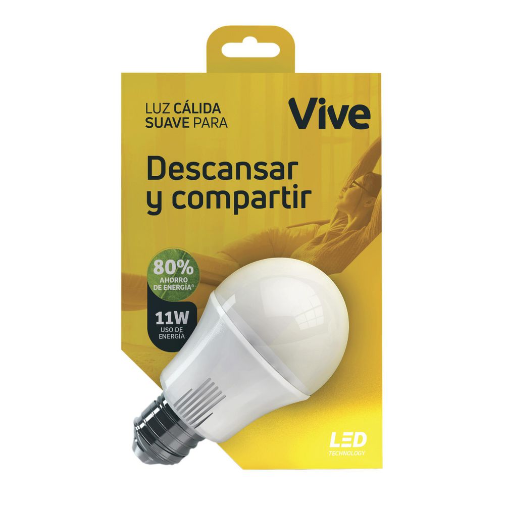 BOMBILLA LED 11W CÁLIDA VIVE ILED11WCAX
