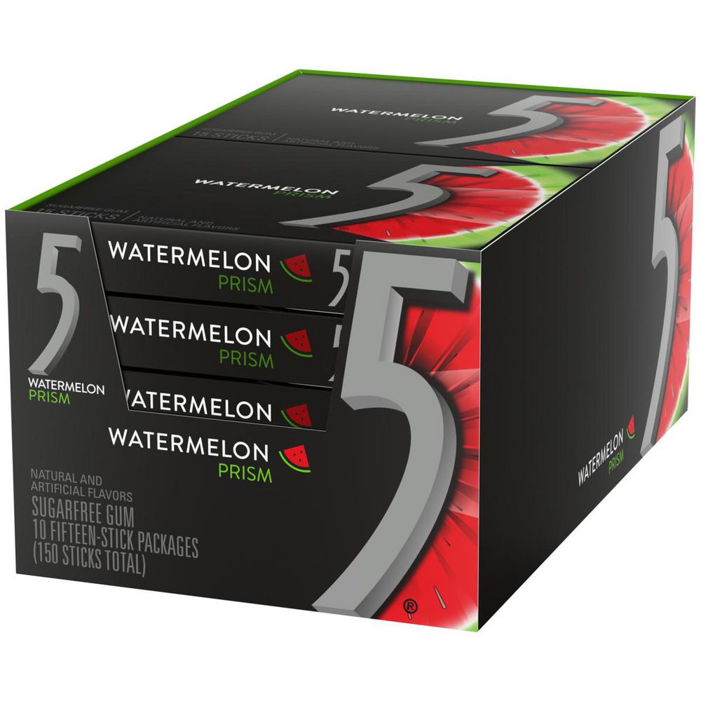 Goma De Mascar FIVE Sabor a sandia (410 gr)