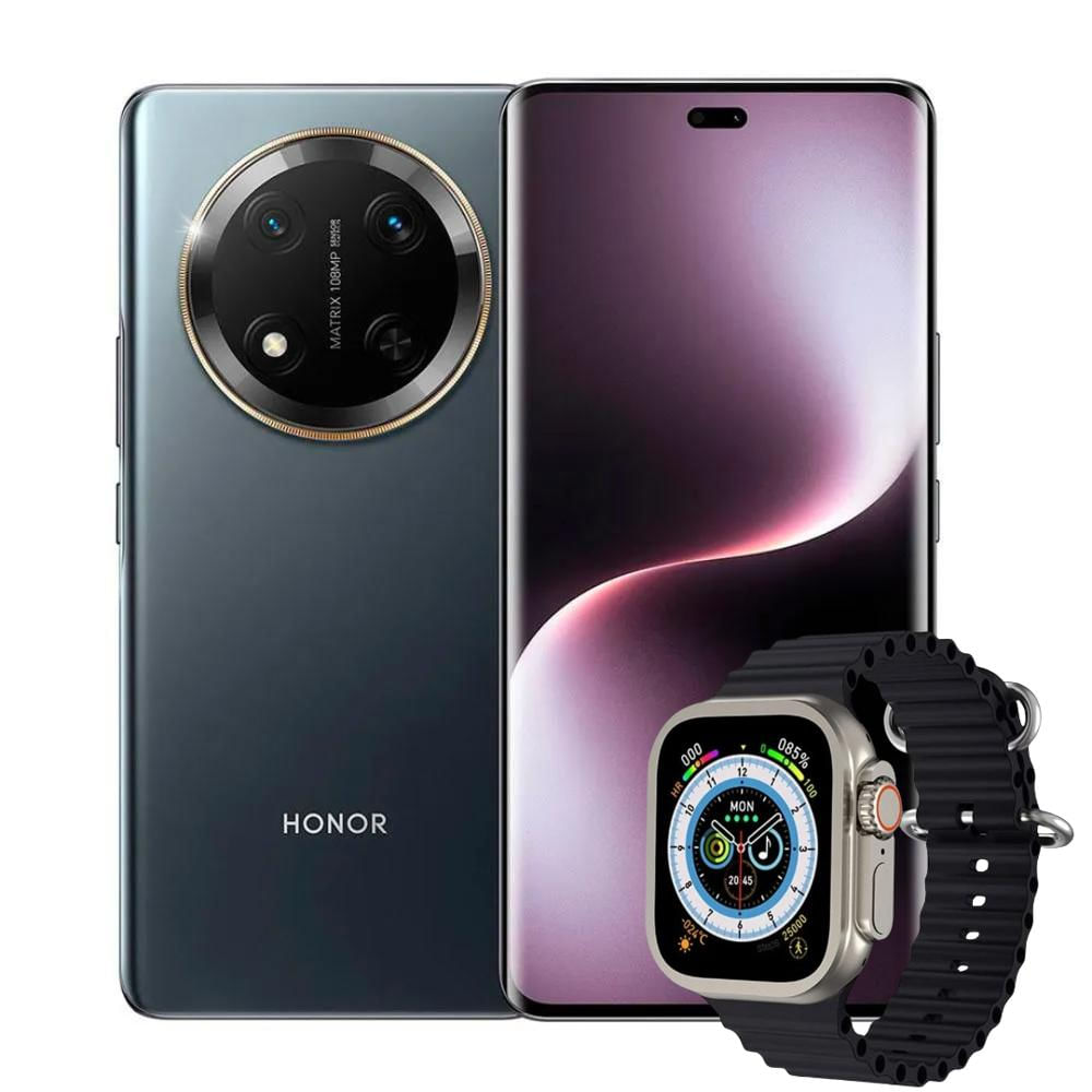 Celular Honor X9c 5G Purpura 256Gb 8Ram Negro + Smartwatch