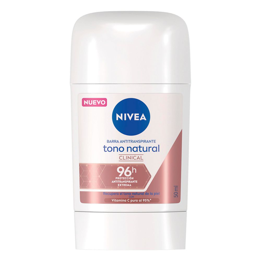 Desodorante NIVEA clinical tono natural en barra (50 ml)